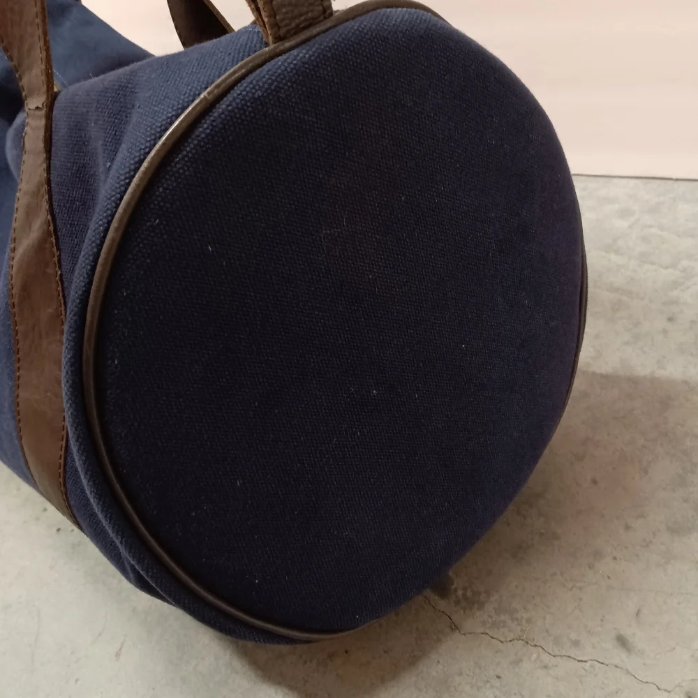 Mark & Graham Canvas And Leather Duffel Bag / Weekender Travel Bag